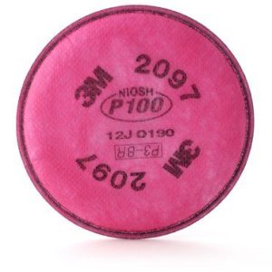 3M™ Particulate Filter 2097, P100, with Nuisance Level Organic Vapor Relief