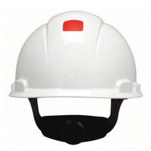 3M™ SecureFit™ Hard Hat H-701SFR-UV, White, 4-Point Pressure Diffusion Ratchet Suspension, with Uvicator