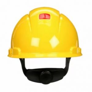 3M™ SecureFit™ Hard Hat H-702SFR-UV, Yellow, 4-Point Pressure Diffusion Ratchet Suspension, with UVicator