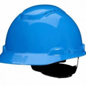 3M™ SecureFit™ Hard Hat H-703SFR-UV, Blue, 4-Point Pressure Diffusion Ratchet Suspension, with UVicator,