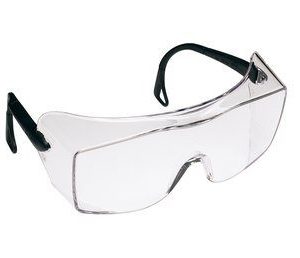 3M™ OX™ Protective Eyewear 2000, 12166-00000-20 Clear Anti-Fog Lens, Black Secure Grip Temple