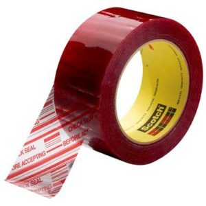 Scotch® Security Message Box Sealing Tape 3779 " Check Seal Before Accepting "