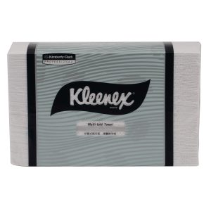 Kleenex 28100 Multifolded Paper Towels White 1-Ply, 16 Packs / Case, 125 Sheets / Pack (2,000 Sheets)