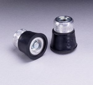 3M 77724 Medium Black Roloc TS and TSM Disc Pad - 1 in DIA - 1/4 - 20 Internal Thread Attachment