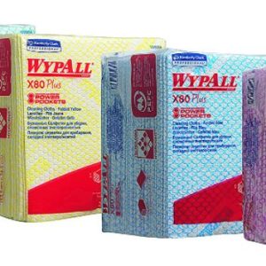 WypAll X80 Plus Cloths  Quarter-Fold 19127 / 19139 / 19154 / 19164  (240 Cloths)
