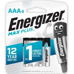 Energizer Max Plus EP92 BP4 AAA Alkaline 4 Pack